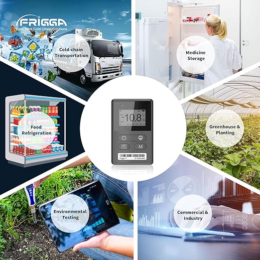 Frigga T70 4G/5G Temperature & Humidity Monitor Real-Time Reusable Temperature Data Logger Remote Digital Temperature Recorder Refrigerator Thermometer Rechargeable 24/7 Monitoring & Instant Alerts - Image 8