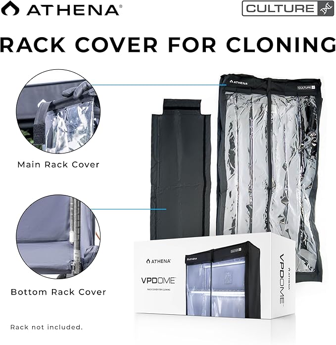 Athena Culture VPDome Indoor Greenhouse for Seed Starting, Plant Propagation & Cloning | Durable Fabric Humidity Dome for 48x72x18 Wire Rack (Rack Not Included) - Image 4