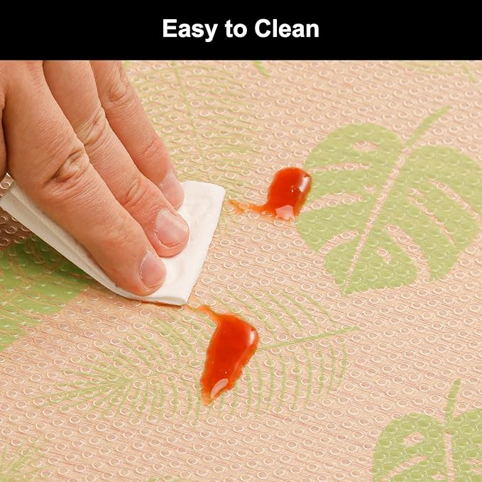 Cooyes Shelf Liner – Premium Non-Adhesive Cabinet & Drawer Liner for Kitchen – Waterproof Shelf Paper with Modern Pattern – Durable EVA Cabinet Mat – Easy to Cut (17.5" W x 78.7" L) - Image 7