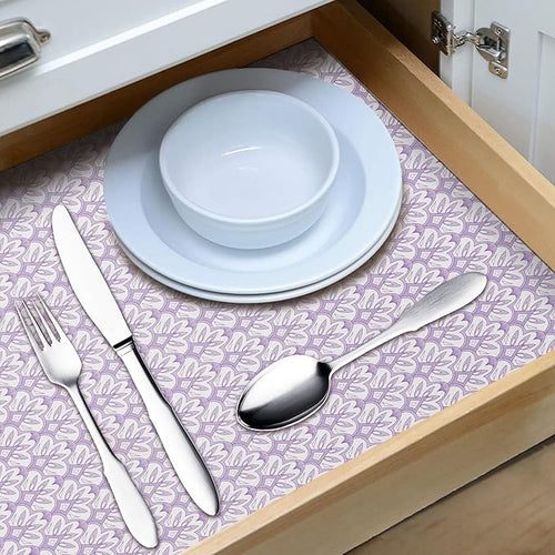 12" W x 120" L Floral Drawer and Shelf Liner for Cabinets, Non-Adhesive Strong Grip Non-Slip Flower Shelf Cabinet Kitchen Shelf Liners for Kitchen Cabinets - Image 2