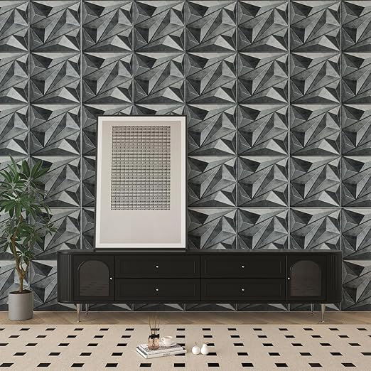 Art3dwallpanels 33 Pack 3D Wall Panel Diamond for Interior Wall Décor, PVC Textured Wall Panels, 12''x12'' Cover 32.Sq.Ft. Patina Bronze - Image 4