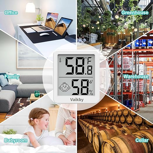 Indoor Humidity Meter Hygrometer 3Pack, Room Thermometer for Accurate Room Temperature Monitor, Digital Hygrometer with Indoor Thermometer for Home, Baby Nursery, and Humidity Sensor Enhanced Comfort - Image 8