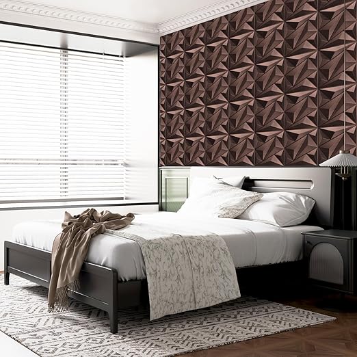 Art3dwallpanels Antique Copper 33 Pack 3D Wall Panels for Interior Decor, PVC Textured Wall Panels 12''x12'' Cover 32.Sq.Ft.Antique Copper - Image 4
