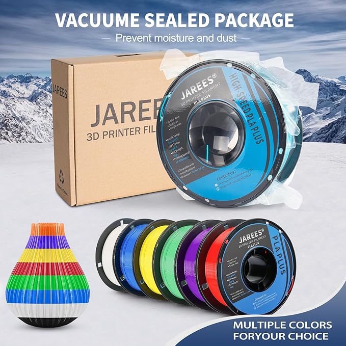 PLA Filament 1.75mm Purple 1KG, 3D Printer Filament Dimensional Accuracy +/- 0.02mm, High Speed1kg Spool(2.2lbs) Fit Most FDM 3D Printers - Image 7