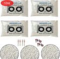 4-12-CFTB Tire Balancing Beads for Trucks, 2mm White Ceramic Beads, 12oz Packs of 4 - Great for Counteracting Heavy Spot in Semi, Medium Duty Trucks, Off-Road Vehicles, Trailer Wheels by CheckeredFlag