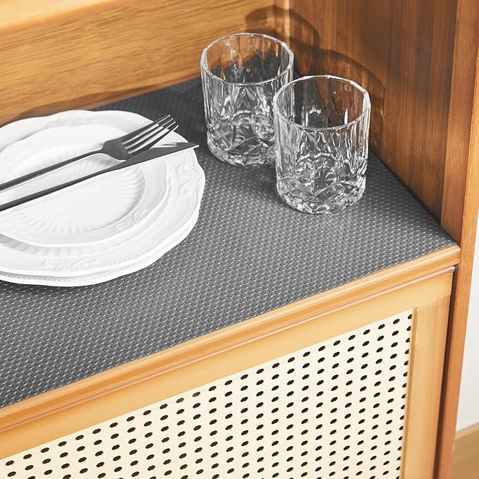 100% EVA Shelf Liner for Kitchen Cabinet, 24" x 240" Drawer Liners Non Adhesive Non Slip Waterproof Plastic Paper, Dresser Pantry Bathroom Refrigerator Protector, Grey - Image 7