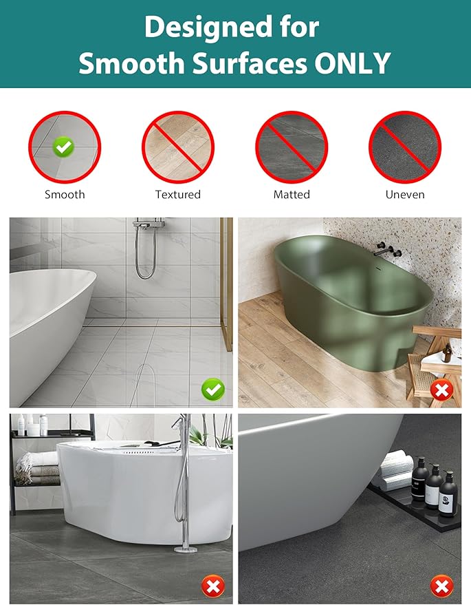 Extra Large Shower Mat, Yonala 47 x 32 Inch Non Slip Shower Mats for Inside Shower, Soft TPE Shower Floor Mat with Suction Cups and Drain Holes, Machine Washable Bathroom Shower Mat, Easy to Clean - Image 7