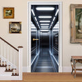 3D Door Decals Stickers Peel Stick Wall Murals Vinyl Wallpaper Self-Adhesive Mural Door Covers Decorative for Furniture Home Decor Wrinkle-Resistant Waterproof by BVBOX