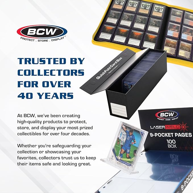 BCW Shoe Storage Card Box - 5 ct | Cardboard Box for Trading Cards, Gaming Cards, and Collectibles | Holds 1600 Standard Cards or 300 3x4 Toploaders | Gaming Card Organizer Box | Assembly Required - Image 6