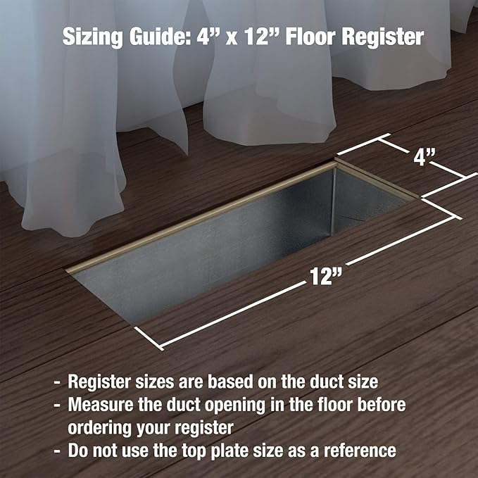 Imperial Manufacturing RG1471 Louvered Plastic Floor Register - Image 6