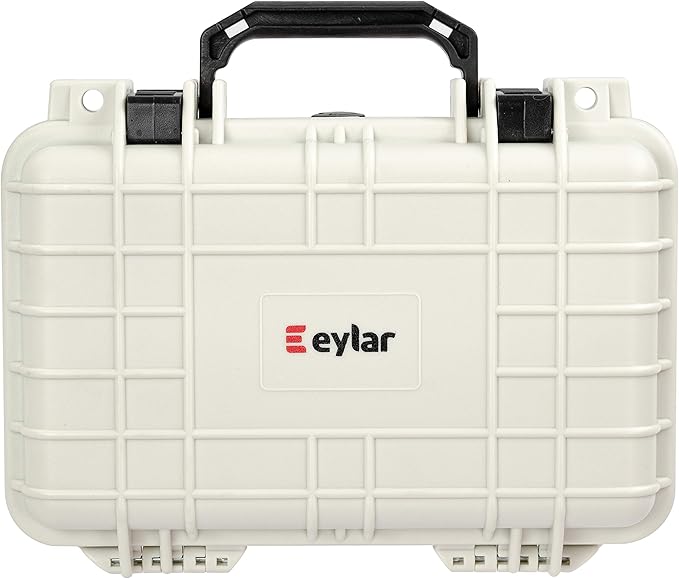 Eylar Protective Gear and Camera Hard Case Waterproof Dry Box with Foam 11.6 Inch 8.3 Inch 3.8 Inch (White) - Image 2