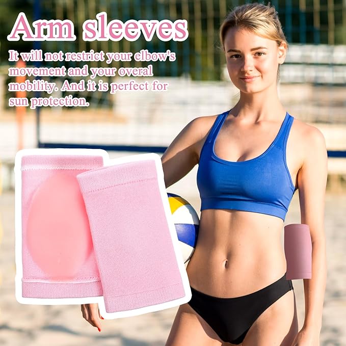 2 Pairs Elbow Moisturizing Sleeve for Women, Soft Gel Cover Elbow Protector Sleeves Elastic Gel Pads for Moisturizing Dry Cracked Skin Care - Image 6
