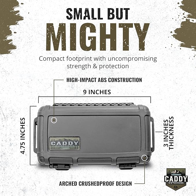 Waterproof Storage Case 1.2 L Capacity – Heavy-Duty Gear Box with Foam, Carabiner & Lanyard – Crushproof, Airtight Outdoor Container for Camping, Hiking, Fishing - Image 5