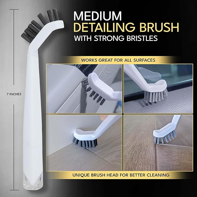 Grout Cleaning Brushes Set (3 Pcs) Deep Cleaner Multi-Purpose Stiff Bristle Brush, Cleaning Toothbrush for Cleaning Corners, Spaces, Tile, Shower, Window & Door Track, Floor, Juicers and Tight Spaces - Image 5
