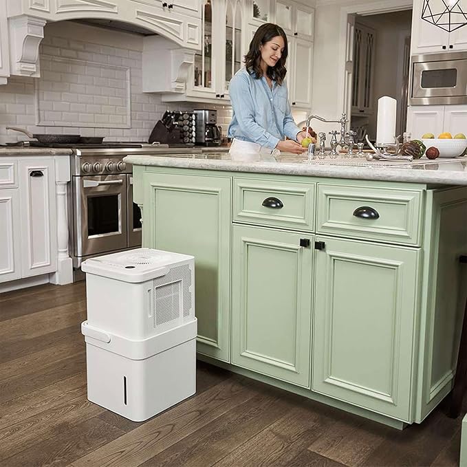 Midea Cube 50 Pint Dehumidifier for Basement and Rooms at Home for up to 4,500 Sq. Ft., Built-in Pump, Drain Hose Included, Smart Control, Works with Alexa (White), ENERGY STAR Most Efficient 2022 - Image 5