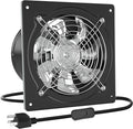 HG Power 6 Inch Exhaust Fan with Switch, Powerful Kitchen Exhaust Fan with Damper, Potable Window Exhaust Fans, Small Fume Extractor Ventilation Fan for Attic, Shop, Smoking Room, Garage by HGPOWER