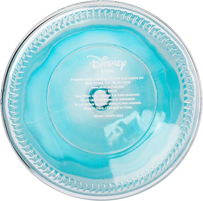 Silver Buffalo Disney Alice in Wonderland Flowers and Mushrooms Glass Cookie Snack Candy Jar with Lid (Small) - Image 4