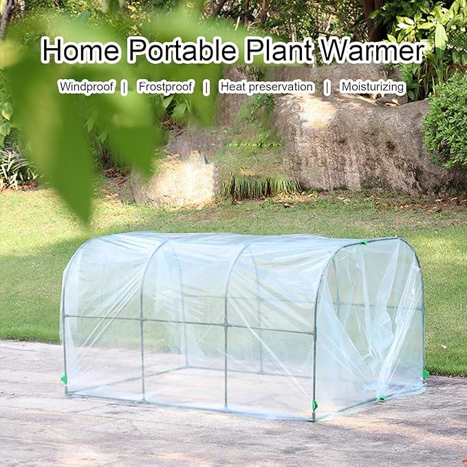 Portable Mini Greenhouse, Frost Proof Rain Proof Small Grow Plant House Tent for Indoor Outdoor or Garden Plant Growing (50*200cm) - Image 3