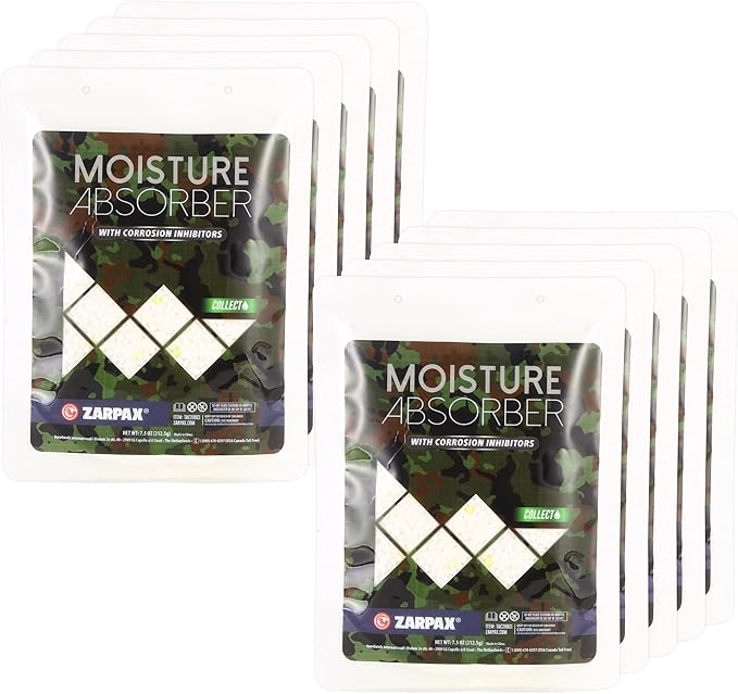 Moisture Absorbers for Gun Safe 7.5 oz/212g - Dehumidifier Prevents Corrosion - Protects Gear - Desiccant Removes Excess Moisture - Set of 10 - Image 2