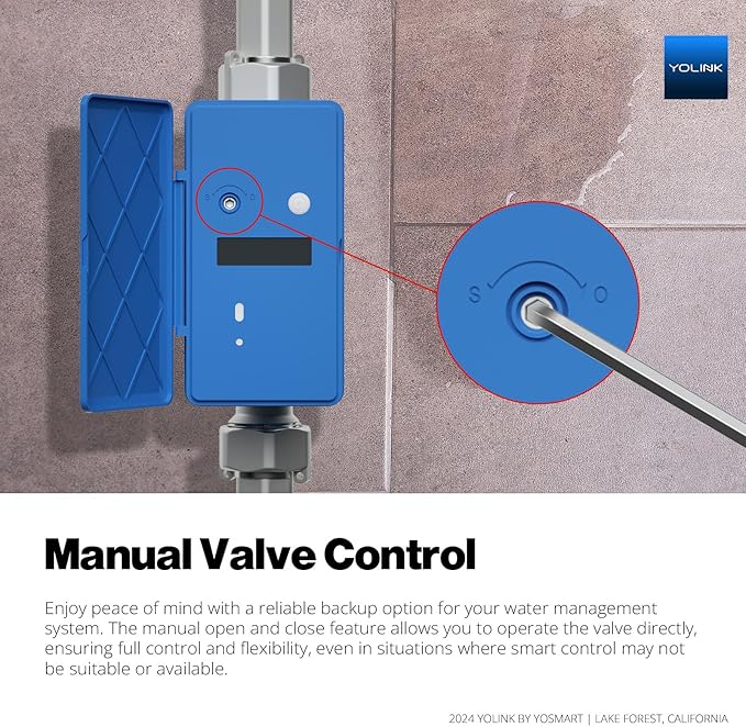 NSF Certified YoLink FlowSmart All-in-One Smart Water Meter & Auto Shutoff for 1.5" Pipes, LoRa Long-Range, Real-Time Leak Detection, 10-Year Battery, 80+ Device Ecosystem, Hub Included – YS5018 - Image 8