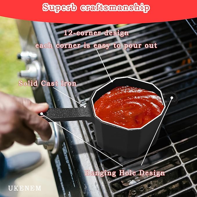 Wood Stove Steamer & Humidifier + Mini Sauce Pan Set with Accessories – Dual-Layer Simmer Pot, Butter Melter & Grill Tools for Fireplace, BBQ & Campfire Cooking - Image 8