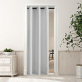 MYSKY HOME White Door Curtains Blackout Curtains for Living Room Doorway Closet Curtains Grommet Thermal Insulated Room Darkening Window Drapes for Bedroom, 1 Curtain Panel, 34 x 80 in, Greyish White by MYSKYHOME