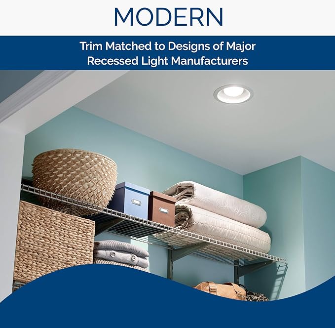 Broan-NuTone 744LED Recessed Light Ventilation Fan with LED, ENERGY STAR Certified, 70 CFM, 1.5 Sones, White - Image 3