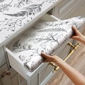 Shelf Liner for Kitchen Cabinets,Non Adhesive Cabinet Liner,Non-Slip Drawer Liner,Waterproof Shelf Liner Easy to Clean Strong Grip Liner for Cabinets,Drawers,Cupboard，(Floral 12in x 16.4FT) by Quttisay
