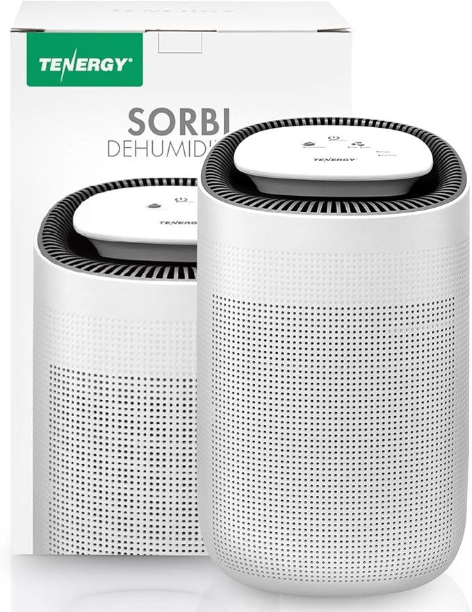 Tenergy Sorbi 1000ml Air Dehumidifier w/Purifying Function, True HEPA Filter, Auto Shutoff, Touch Control Adjustable Air Speed, Ultra-Quiet, Ideal for Closets & Bathrooms - Image 8
