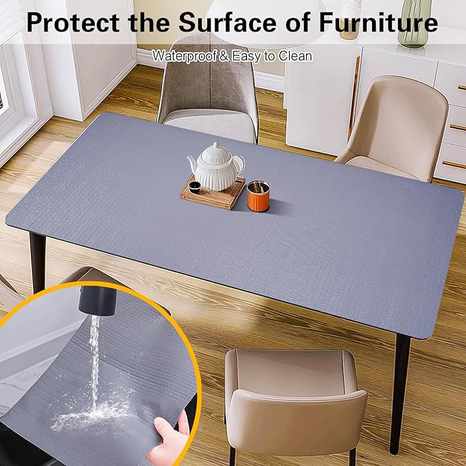 Drawer and Shelf Liner for Kitchen Cabinet,Non-Adhesive Cabinet Liner 18in x 10FT,Waterproof Shelf Paper Non-Slip Mats Cupboard Liners Contact Protect Dresser/Shelves/Table-Grey - Image 7