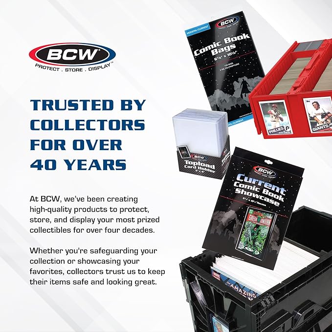 BCW Collectible Card Bin – (Single, Gray) | Holds up to 1600 Cards | Plastic Storage Box for Pokémon, MTG & Sports Cards - Image 6