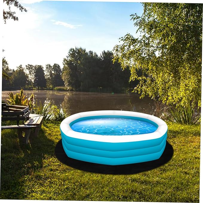 Toyvian Non-Slip Hot Tub Felt Mat Round Waterproof Cushion Pad for Hot Tubs Anti-Fatigue Floor Protector Sturdy Moisture Barrier for Indoor/Outdoor Use - Image 5