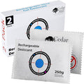 Rechargeable Desiccant Pack – Reusable Moisture Absorber for Gun Safes, Gun Cases, Closet, Car, RV & Storage | Portable Silica Gel Dehumidifier Bags for Humidity & Odor Control by CedarMillFineFirearms