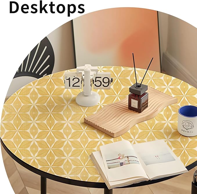 Shelf Liners for Kitchen Cabinets 23.62in x 39.5FT, Non Adhesive Cabinet Liner Strong Non-Slip Golden Leaf Drawer Liner, Easy to Clean for Shelf, Cabinet with Knife and Tape Measure - Image 7