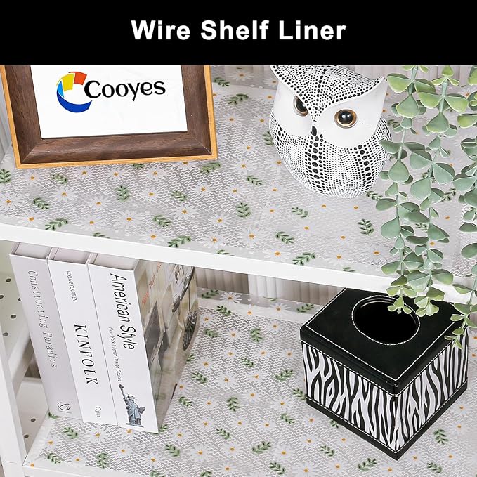 Cooyes Shelf Liner – Premium Non-Adhesive Cabinet & Drawer Liner for Kitchen – Waterproof Shelf Paper with Modern Pattern – Durable EVA Cabinet Mat – Easy to Cut （12" W x 120" L） - Image 6