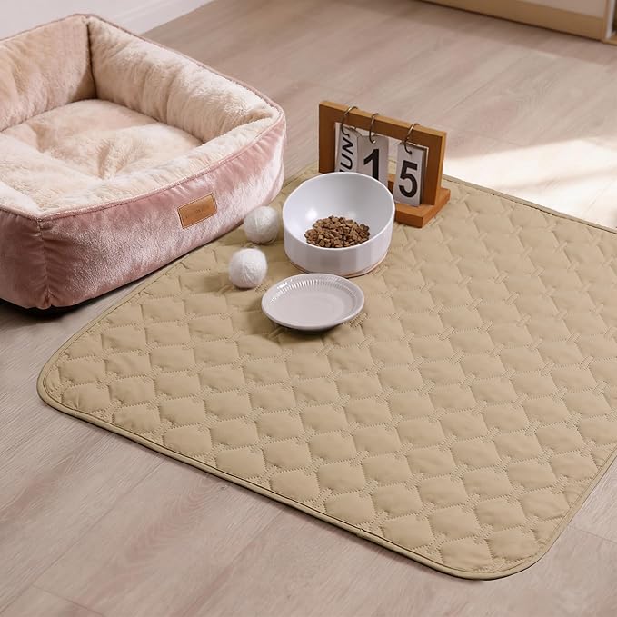 gogobunny 3X Stronger Waterproof Pet Blanket, Scratch Proof Furniture Protector for Dogs Cats, Reversible Cover 30x30 Inch, Dark Beige - Image 5