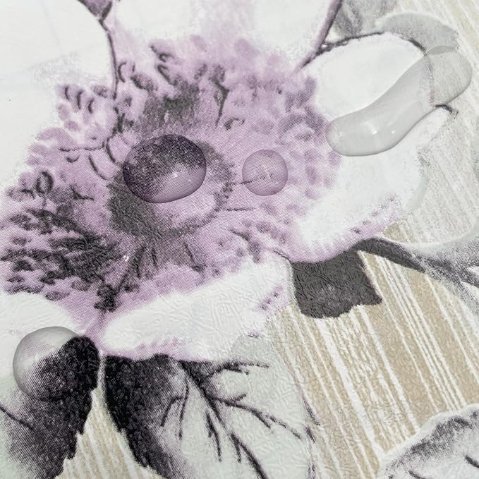 Yifely Vintage Purple Peony Self-Adhesive Kitchen Shelf Drawer Liner Moisture Proof PVC Mat 45x300cm - Image 8
