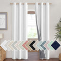 NICETOWN 100% Absolutely Blackout Linen Curtains with Thermal Insulated Liner, Greyish White, 42" Wide, 84" Length Energy Saving Curtains for Living Room 2 Panels Set, Vertical Blinds by NICETOWN