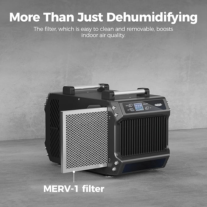 ALORAIR Crawlspace Dehumidifiers, 145 Pint Commercial Dehumidifier for Basements with Drain Hose, 1,800 Sq.Ft Auto Defrost Compact Portable Industry Crawl Spaces Dehumidifier - Image 7