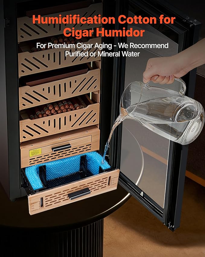 VEVOR Humidifier Replacement Filter, Single Pack Humidifying Pad Compatible with YC-88 Cigar Humidor Water Tank, 3D Multi-Layer Honeycomb Mesh, Cigar Flavor Preservation, Cut-to-Fit for Your Humidor - Image 2