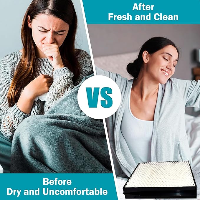 HQRP 2-Pack 1040 Wick Humidifier Filters Compatible with Essick Air AIRCARE 3D6-100, 5D6-700, 7D6-100, B23-710, B23-810, D46-720, CM330ABLK, CM330AWHT, MA0300, MA0500, E27000, E35000 Humidifiers - Image 4