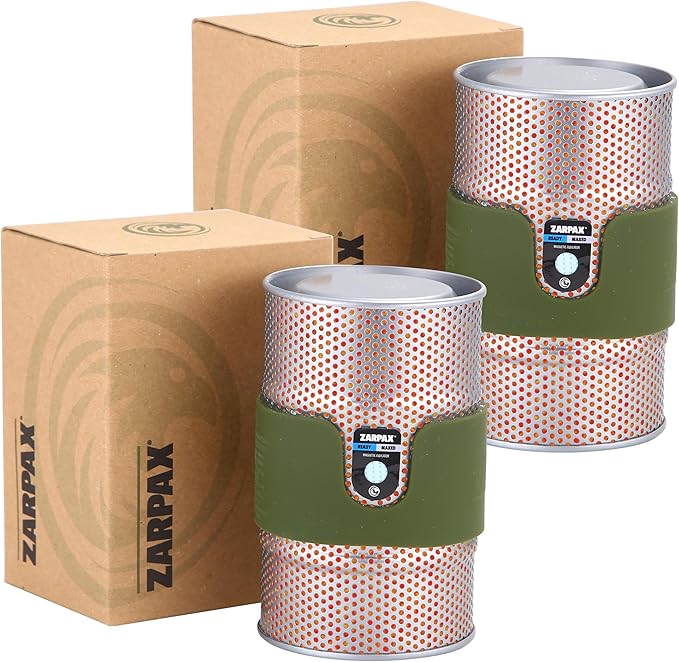 7oz Desiccant Canisters for Gun Safe 2-Pack – Reusable Gun Safe Dehumidifier Canisters, Silica Gel Canister for Safe Humidity Control, Moisture Absorber for Gun Safes and Ammo Boxes by Zarpax