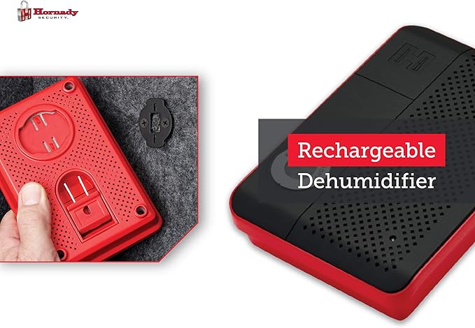 Hornady Rechargeable Dehumidifier 95900 - Portable Moisture Absorbers with Silica Gel to Prevent Moisture Damage for Gun Safe Accessories, Firearms, & More in Gun Safes & Cabinets, Closets, & Pantries - Image 6