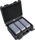 Waterproof Graded Card Storage Box Compatible with 102 Slabs, Sports Trading Card Case Fits PSA, CSG, BGS, CGC, SGC, Magnetic Cards Holder and Top Loaders by Migitec