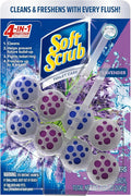 Soft Scrub 4-in-1 Rim Hanger Toilet Bowl Cleaner, Lavender, 2 Count by SoftScrub