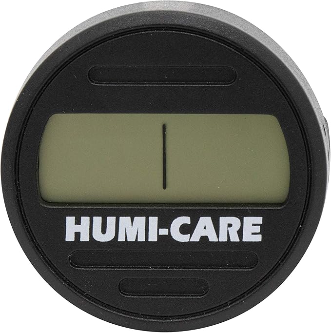 Black Ice Digital Round Hygrometer by Humi-care