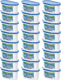 Moisture Absorbers, 24 Pack, Compact Dehumidifier for Closet, Efficient Humidity Absorber Boxes, Moisture Absorber for Closet, Odor Eliminator with Fragrance Free, Blue, 6.4oz, 300ml by Ksend