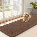 OLANLY Dog Door Mat for Muddy Paws 59x20, Absorbs Moisture and Dirt, Absorbent Non-Slip Washable Doormat, Quick Dry Chenille Mud Mat for Dogs, Entry Indoor Entryway Carpet for Inside Floor, Mocha by OLANLY
