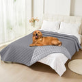 Smiry Waterproof Dog Bed Cover Pet Blanket, Soft Washable Dog Blanket for Furniture Bed Couch Sofa Reversible, Checkered (82"x120", Grey/Light Grey) by Smiry
