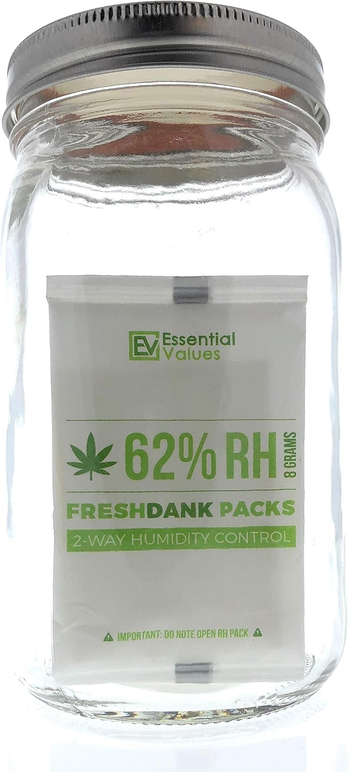 Essential Values Humidity Packs (10 Pack / 8 Grams) - 62-Percent RH FreshDank - 2-Way Control That Keeps Your Product Fresher for Longer - Image 6